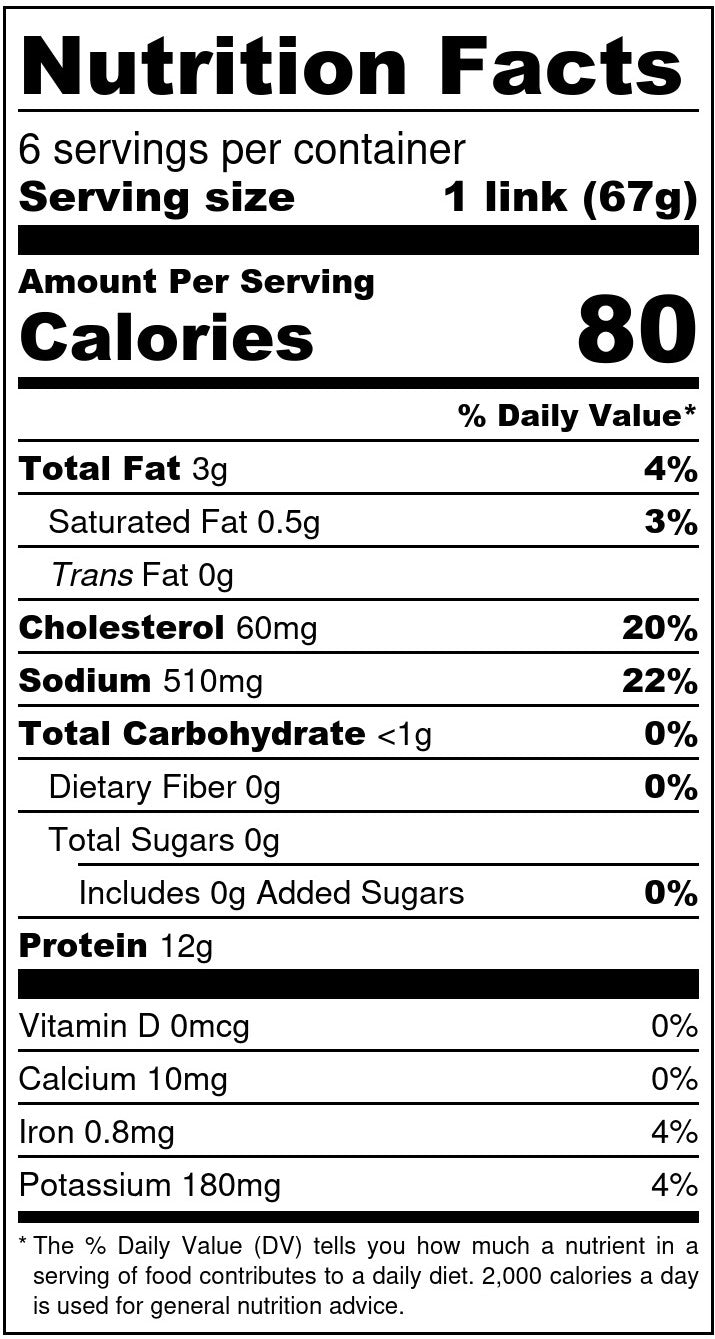 CHICKEN_CHORIZO_SAUSAGE_-_Vertical_Nutrition_Label