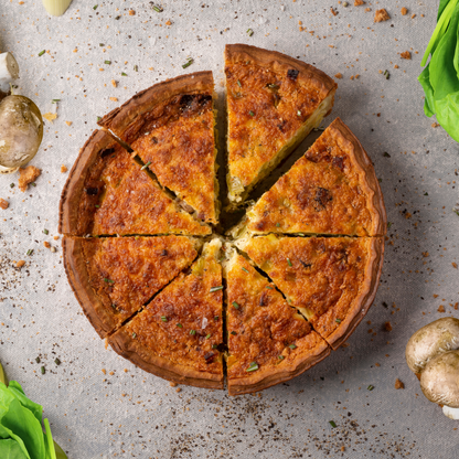 Spinach and Mushroom Quiche